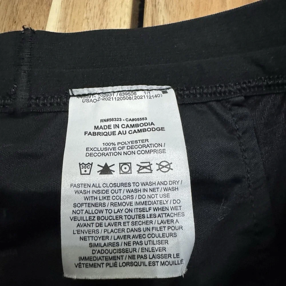 Nike Running Pants Mens M Black Lightweight Ankle Zip Reflective Drawstring